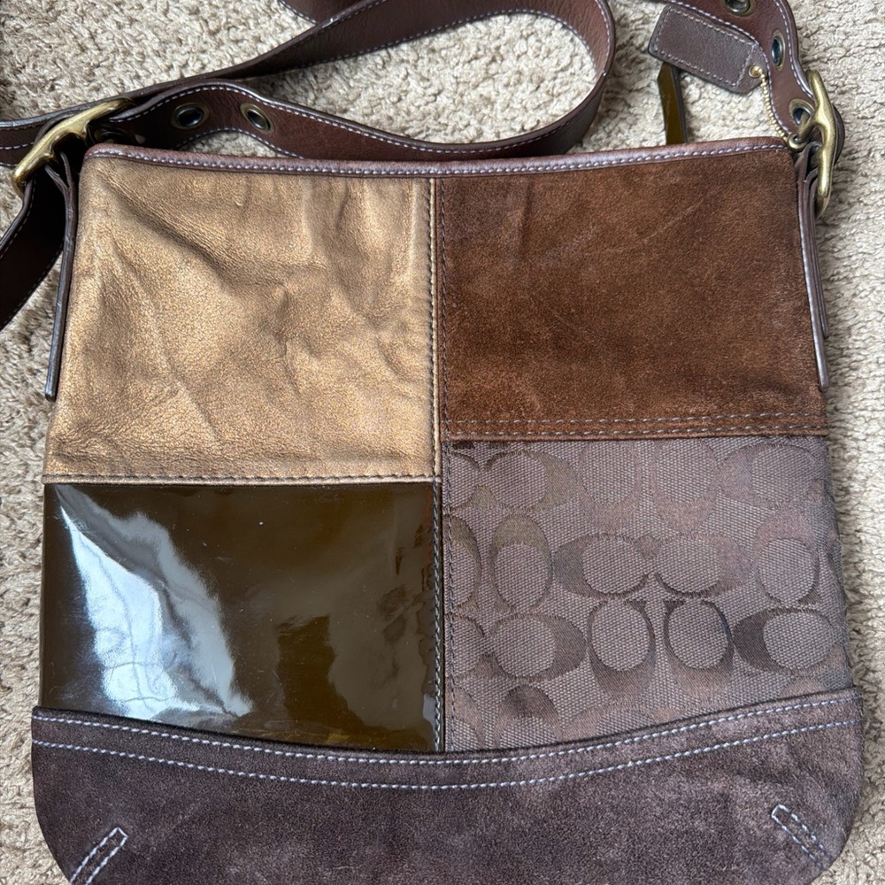 Patchwork Shoulder Bag - image 1